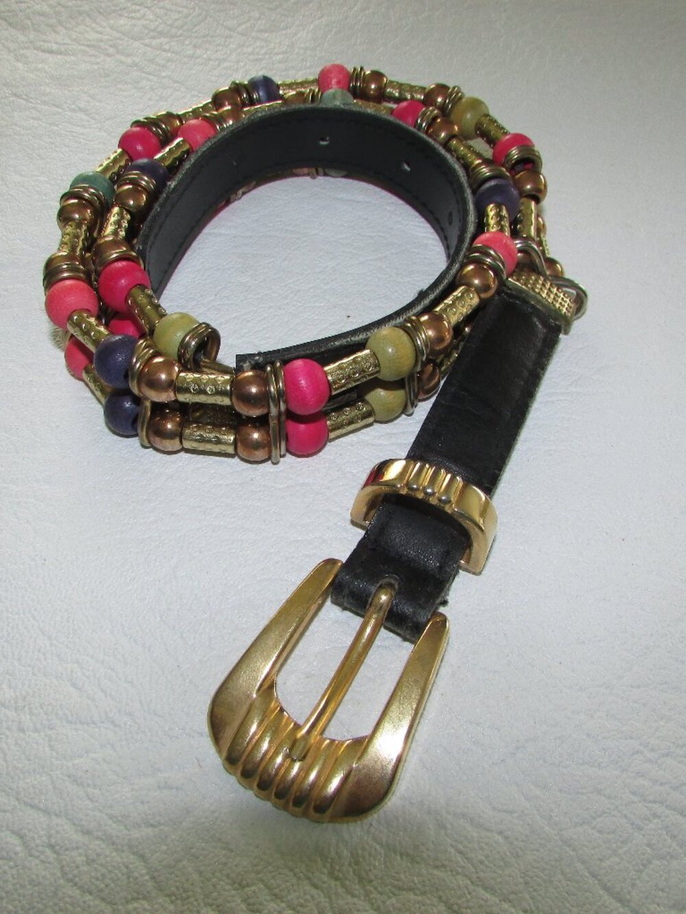 Express Colourful Beaded Belt - Med